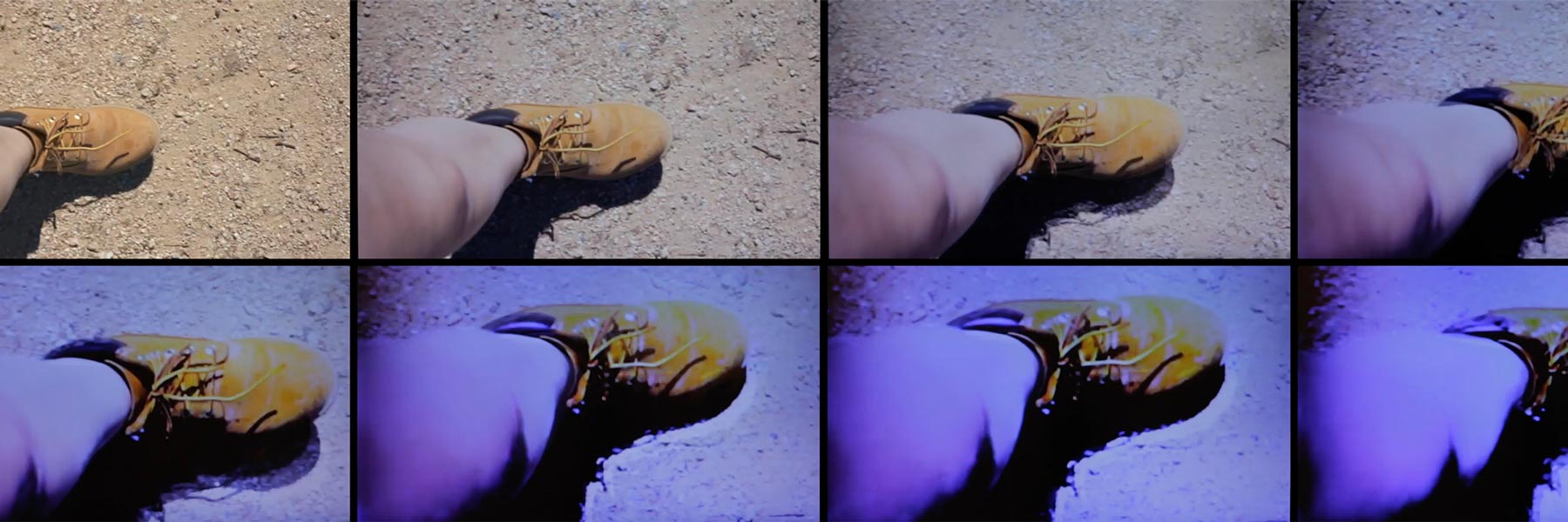 Four photos of the same shoe.