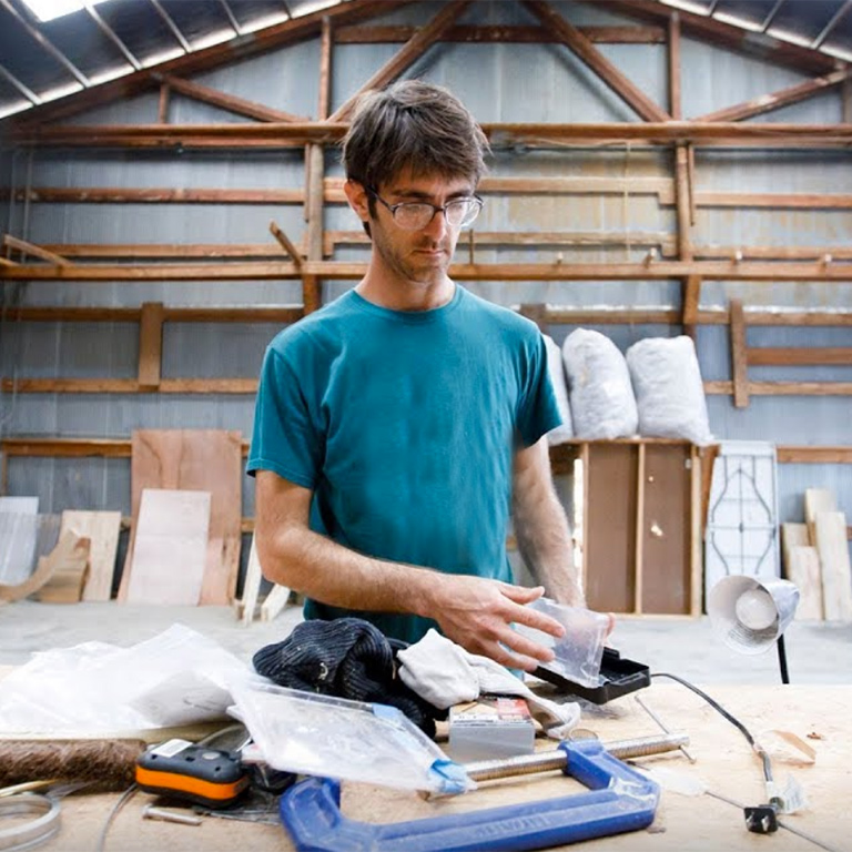 A person in a workshop